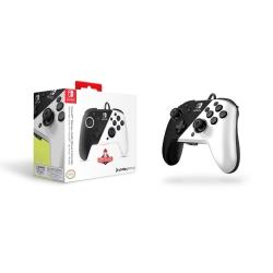 PDP Controller Faceoff Deluxe+Audio schwarz/weiß Switch