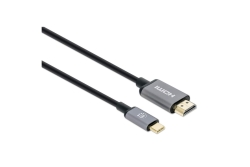 MANHATTAN 4K@60Hz USB-C auf HDMI-Kabel Stecker/Stecker 1m