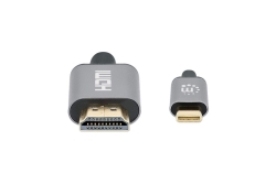 MANHATTAN 4K@60Hz USB-C auf HDMI-Kabel Stecker/Stecker 1m