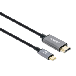 MANHATTAN 4K@60Hz USB-C auf HDMI-Kabel Stecker/Stecker 2m