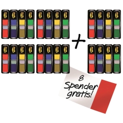 Haftstreifen Index Mini, 11,9 x 43,2 mm, sortiert, 16+8...