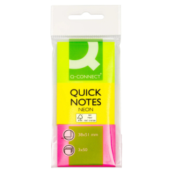 Haftmarker Neon - 38 x 51 mm, 3x 50 Streifen