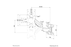 Neomounts WAH 23-42 1TFT 3Gelenk schw. Max.30