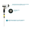 Mobilis T Lock - Slim Rotating security lock - Key