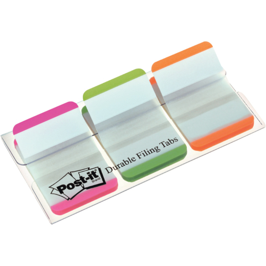 Haftstreifen Index Strong, 25,4x38mm, 3x22 Blatt, sortiert