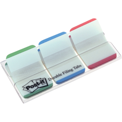 Haftstreifen Index Strong, 25,4x38mm, 3x22 Blatt, sortiert