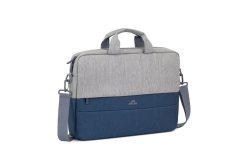 Riva NB Tasche Prater 15,6 grau/blau 7532