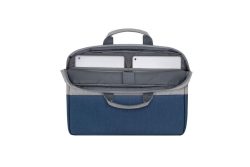 Riva NB Tasche Prater 15,6 grau/blau 7532