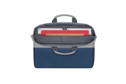 Riva NB Tasche Prater 15,6 grau/blau 7532