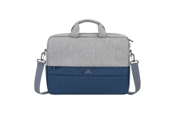 Riva NB Tasche Prater 15,6 grau/blau 7532