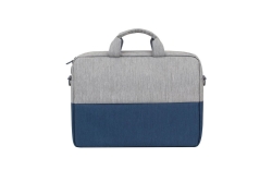Riva NB Tasche Prater 15,6 grau/blau 7532