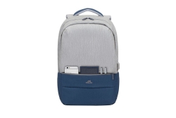 Riva NB Rucksack Prater 17.3 grau/d.blau 7567