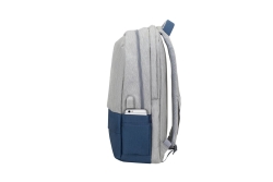 Riva NB Rucksack Prater 17.3 grau/d.blau 7567