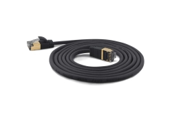 Wantec Patchkabel SSTP CAT7 Ste. CAT6a d=4mm 0,10m schwarz