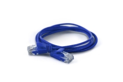 Wantec Patchkabel UTP CAT6a d=2,8mm 0,20m blau