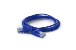 Wantec Patchkabel UTP CAT6a d=2,8mm 0,25m blau