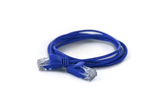 Wantec Patchkabel UTP CAT6a d=2,8mm 0,50m blau