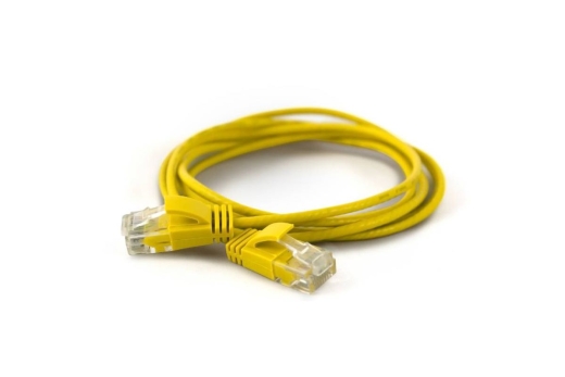 Wantec Patchkabel UTP CAT6a d=2,8mm 0,50m gelb