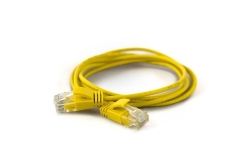 Wantec Patchkabel UTP CAT6a d=2,8mm 0,50m gelb