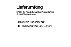 HP 303 Schwarz+Dreifarbig Tintenpatrone