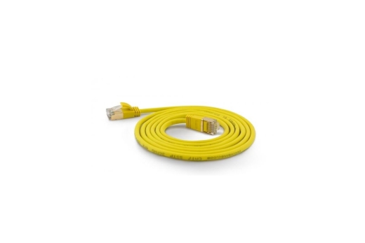 Wantec Patchkabel SSTP CAT7 Ste. CAT6a d=4mm 0,50m gelb