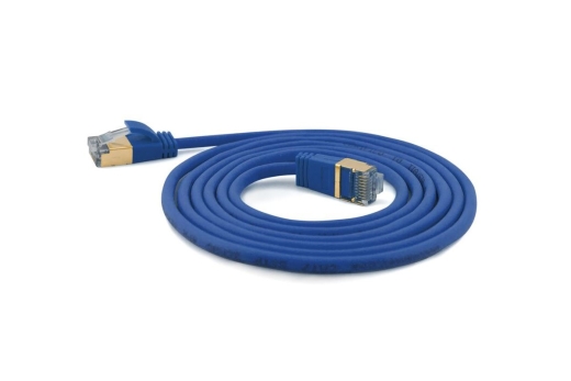 Wantec Patchkabel SSTP CAT7 Ste. CAT6a d=4mm 25,00m blau