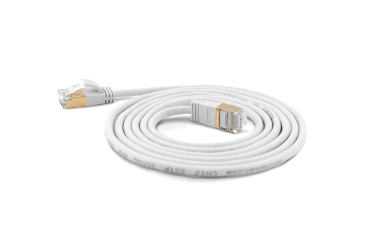 Wantec Patchkabel SSTP CAT7 Ste. CAT6a d=4mm 0,25m weiß