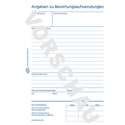 745 Bewirtungskostenbeleg, DIN A5, mikroperforiert, 50...