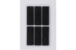 HERMA Filzgleiter schwarz 15x45 mm