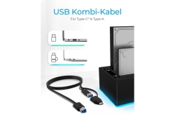 Docking- & Klonstation IcyBox 2,5& 3,5 SATA, USB3.0 TypeA