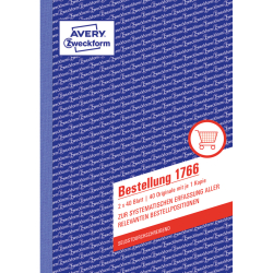 1766 Bestellung, DIN A5, selbstdurchschreibend, 2 x 40...