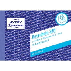 361 Gutschein, DIN A6 quer, fälschungssicher, 2 x 50...