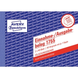 1755 Einnahme-/Ausgabebeleg - A6 quer, SD, MP,...