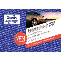 222 Fahrtenbuch - A6 quer, steuerlicher km-Nachweis, 40...