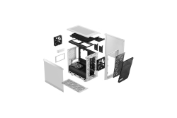 FRACTAL DESIGN Geh Meshify 2 Nano White TG Clear Tint