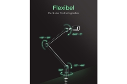 Professioneller Mikrofonarm IcyBox mit Tischhalterung