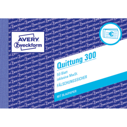 300 Quittung inkl. MwSt. - A6 quer, MP, BL,...