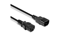 LINDY 0.5m IEC C14 an IEC C13 Netzkabel