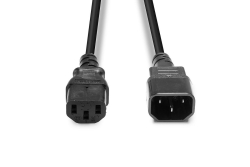 LINDY 0.5m IEC C14 an IEC C13 Netzkabel