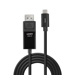 LINDY USB Typ C an Displayport 4K60 Adapterkabel mit HDR 1m