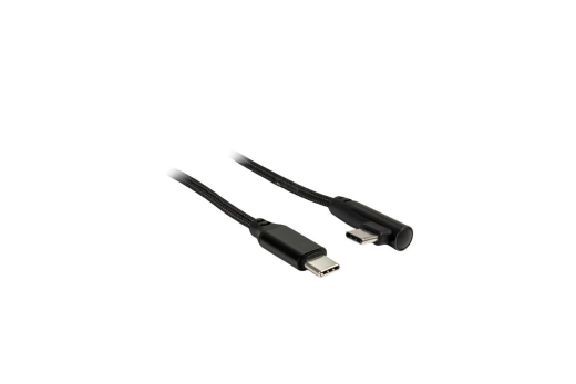 Inter-Tech Kabel Type C auf Type C 90°, 1m schwarz