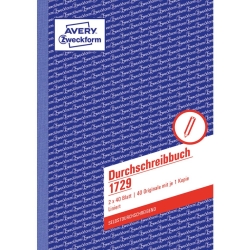 1729 Durchschreibbuch, DIN A5, vorgelocht, 2 x 40...