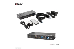 Club3D KVM Switch 4K60Hz 2x HDMI > HDMI/2xUSB/Audio retail