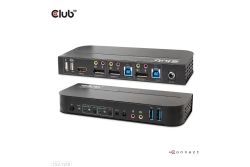 Club3D KVM Switch 4K60Hz 2x DP > HDMI oder DP/2xUSB/Audio