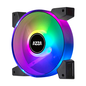 AZZA Lüfter Hurricane II ARGB 120mm 4er Set Fernbedienung