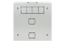 INTELLINET Wandverteiler 4HE 540x550mm grau