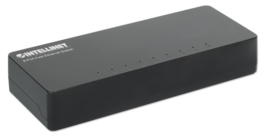 INTELLINET Desktop 8-Port Fast Ethernet Switch schwarz