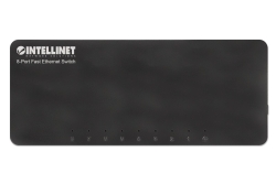 INTELLINET Desktop 8-Port Fast Ethernet Switch schwarz