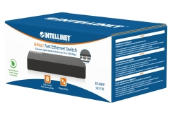 INTELLINET Desktop 8-Port Fast Ethernet Switch schwarz