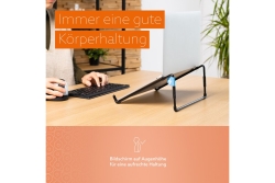 R-Go Laptopständer 10-22 Max.5KG Steel Travel schwarz